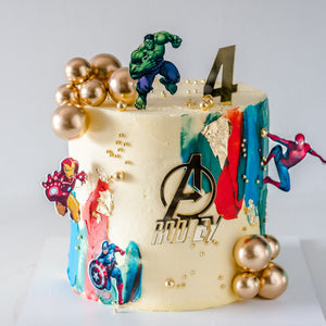Avengers Birthday Cake
