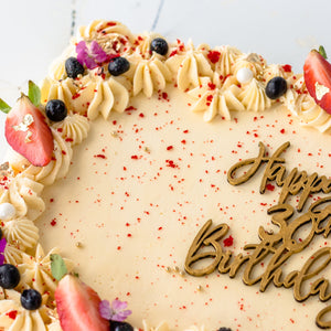 "SOET CELEBRATION" Very Berry Red Velvet Sheet Cake