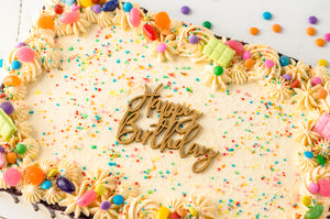 "SOET CELEBRATION" Rainbow Sheet Cake