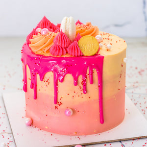 Pink ombre cake