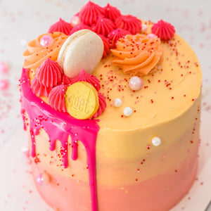 Pink ombre cake