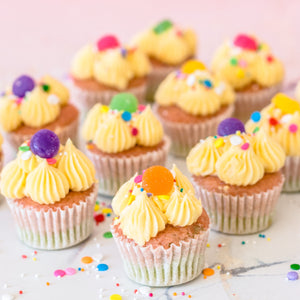 Mini Rainbow Cupcakes (9)