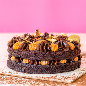 Picnic Chocolate and Caramel Cream cheese cake