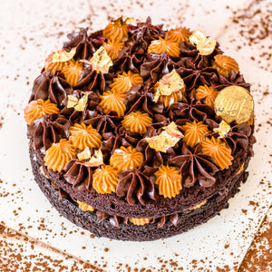 Picnic Chocolate and Caramel Cream cheese cake