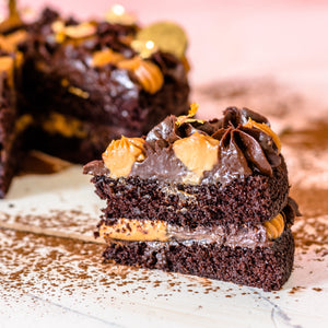 Picnic Chocolate and Caramel Cream cheese cake