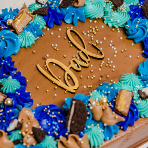 "SOET CELEBRATION" SHADES OF BLUE DAD SHEET CAKE