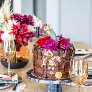 Moody Autumn Chocolate Cake