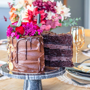 Moody Autumn Chocolate Cake