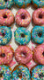 Blue and Pink Ring Donuts