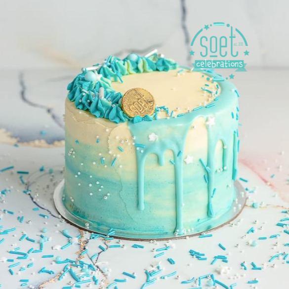 NEW "SOET CELEBRATION" BLUE OMBRE CAKE