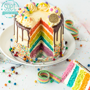 "SOET CELEBRATION" RAINBOW SPRINKLE CAKE