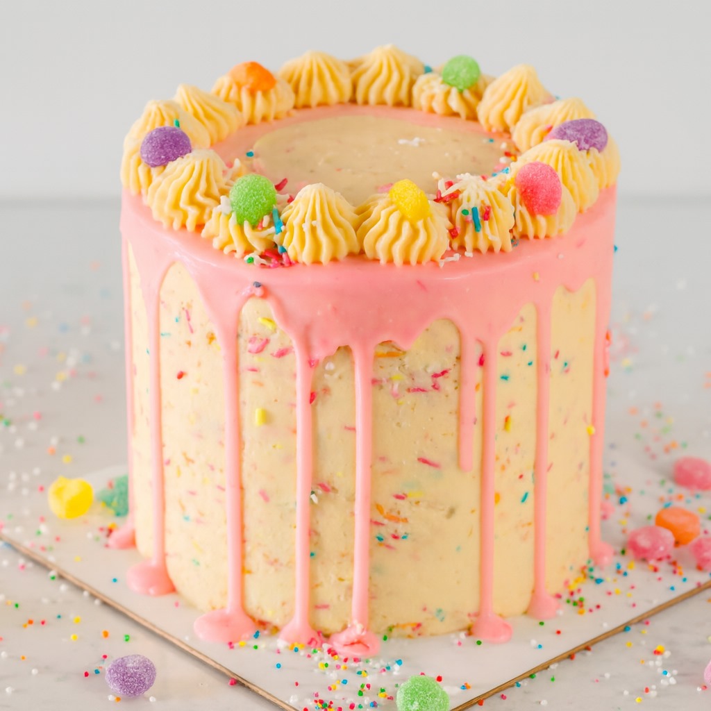 "Soet Celebration" Funfetti Rainbow Cake