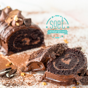 NEW "SOET CELEBRATION" CHOCOLATE LOG CAKE