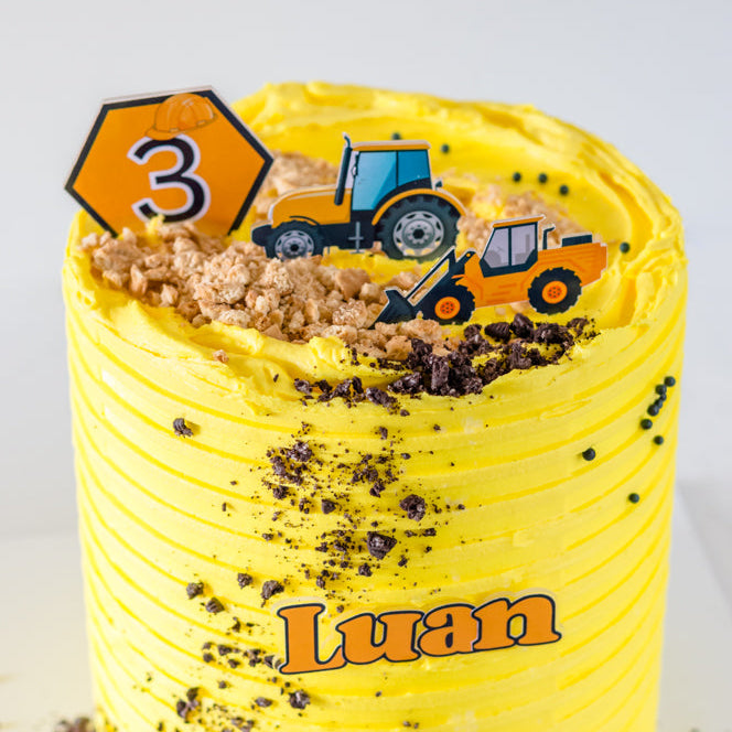 Construction Birthday Cake