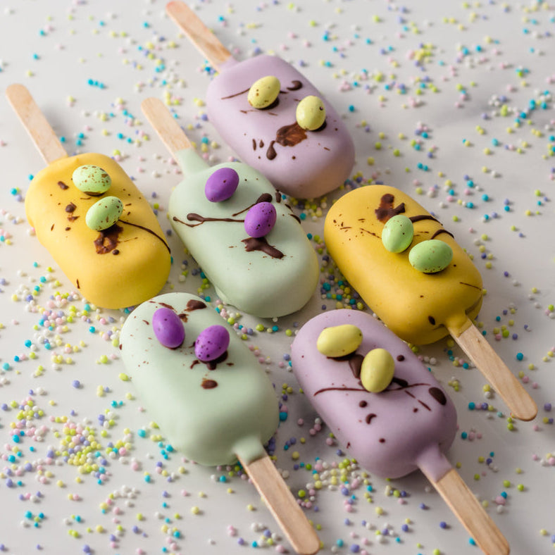 Speckled Egg Cakesickles (6)