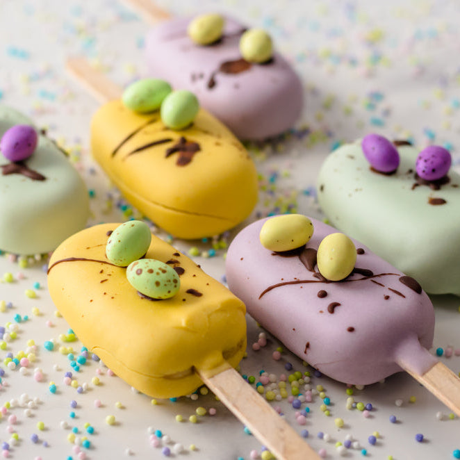 Speckled Egg Cakesickles (6)