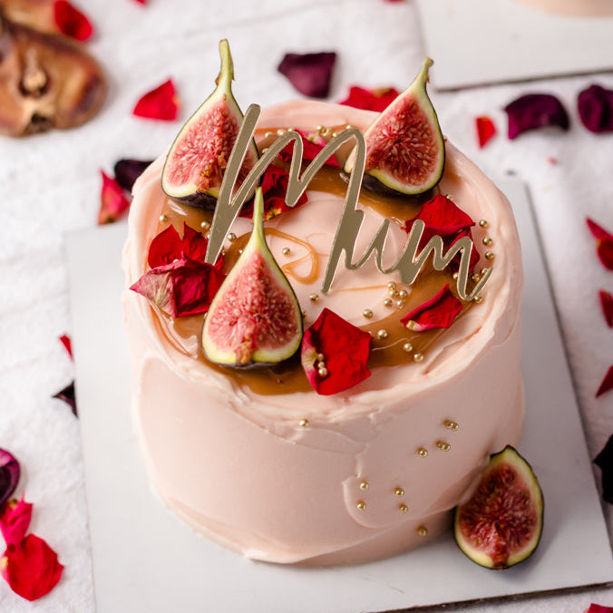 Fig & Caramel Chocolate Mini Cake