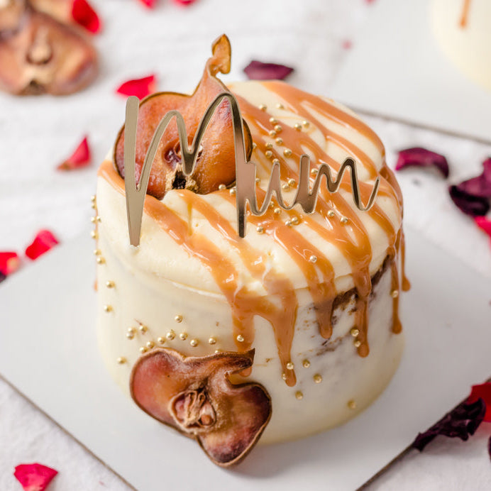 Caramel Hummingbird & Pear Mini Cake