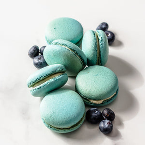 Blueberry Macarons