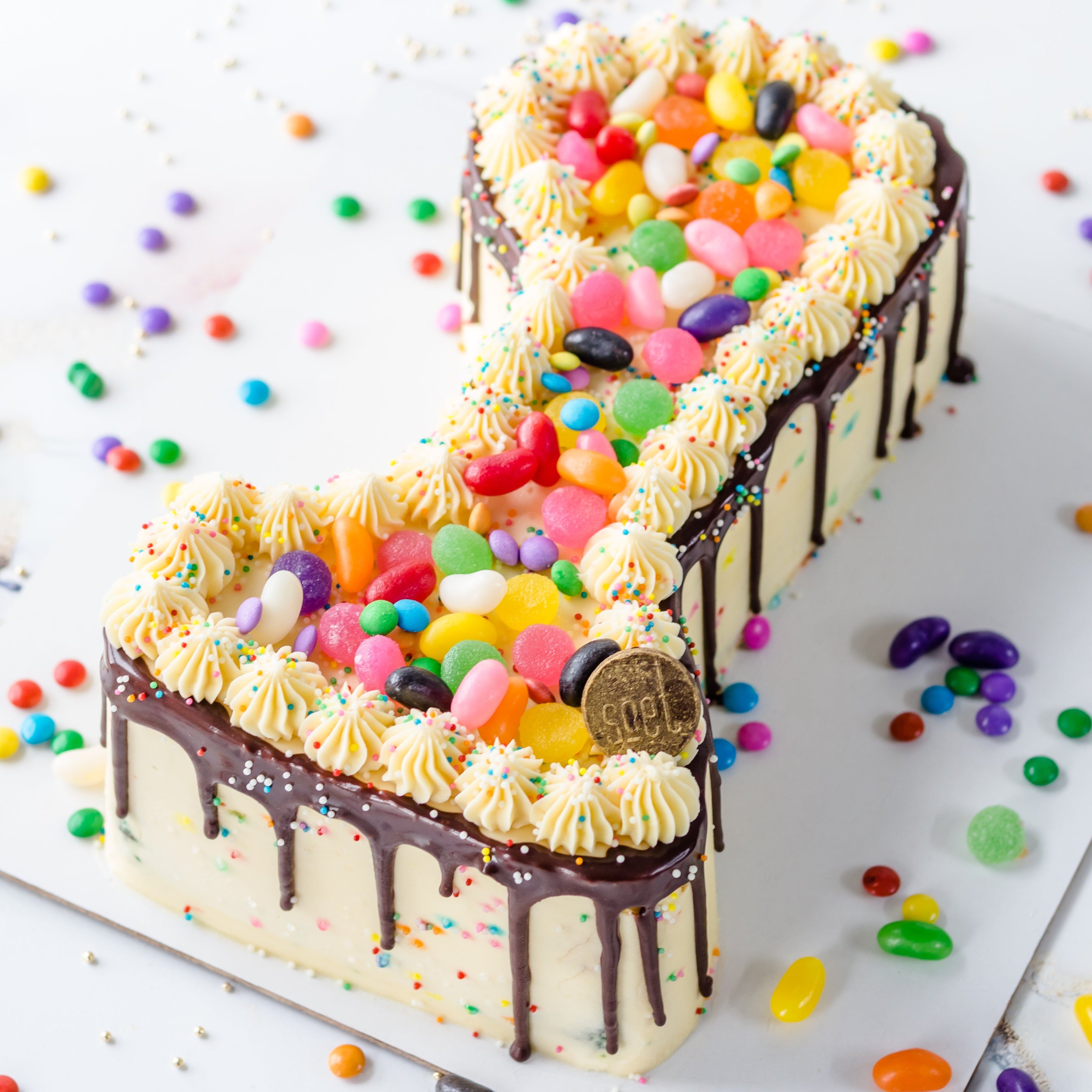 Rainbow Number Cake – Padoca Bakery