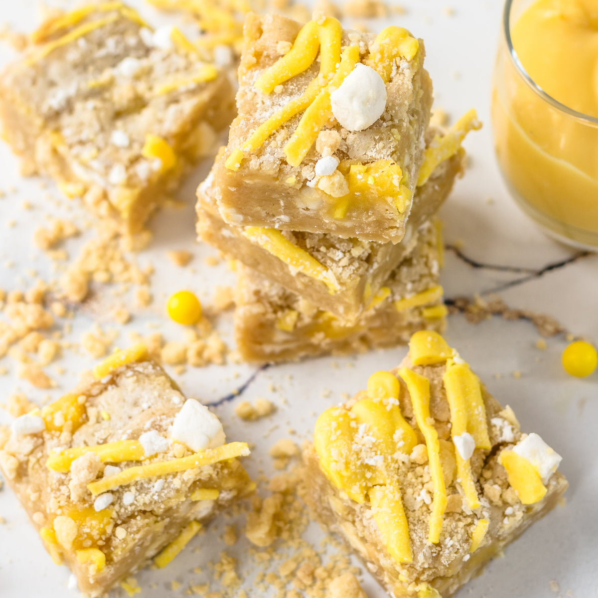 Lemon Meringue Pie Blondie Bars