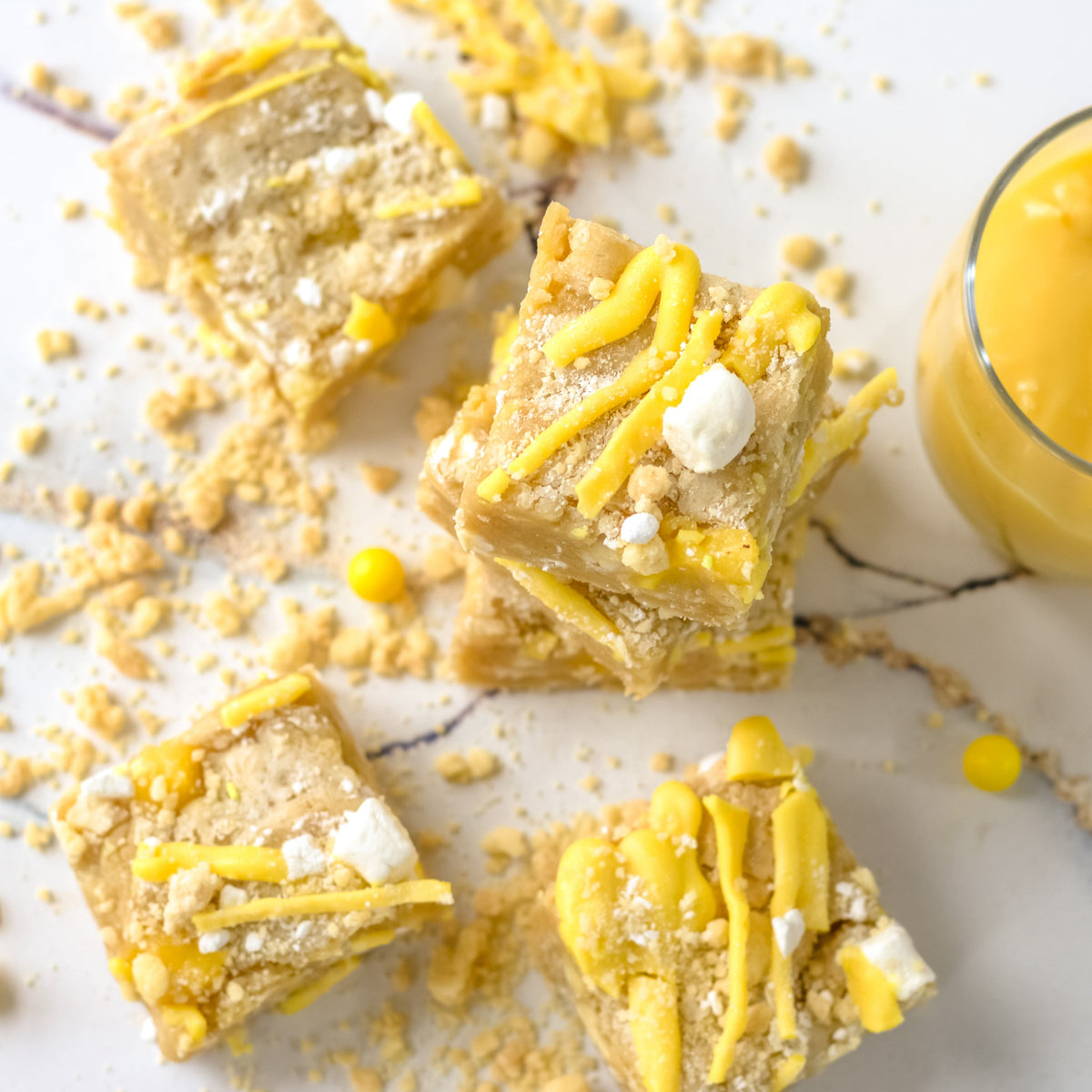 Lemon Meringue Pie Blondie Bars