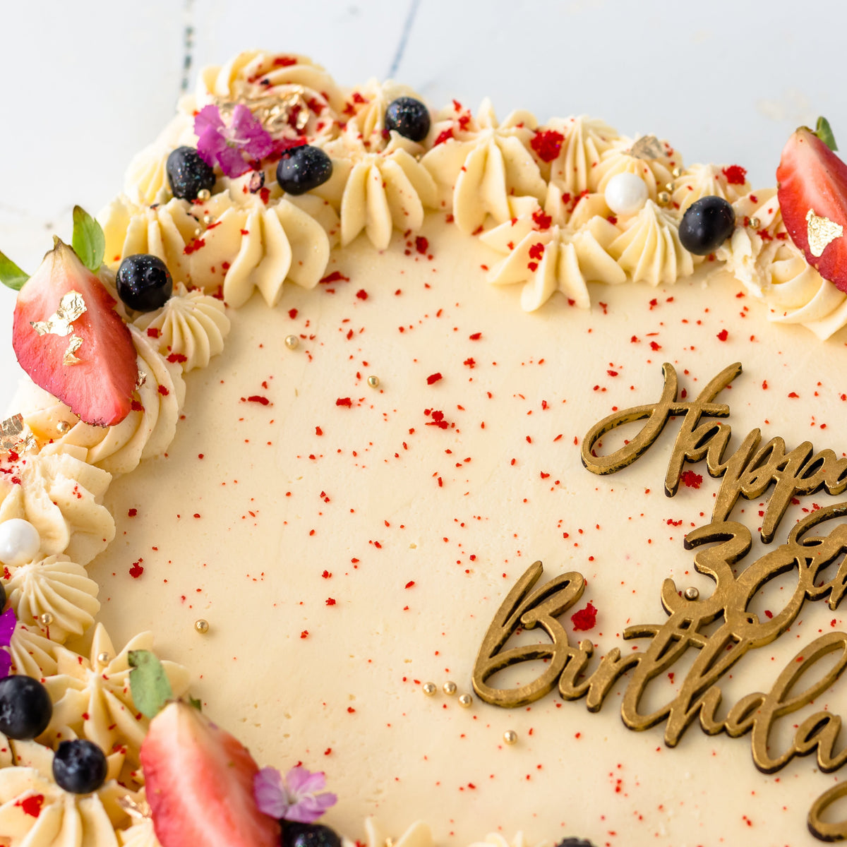 "SOET CELEBRATION" Very Berry Red Velvet Sheet Cake