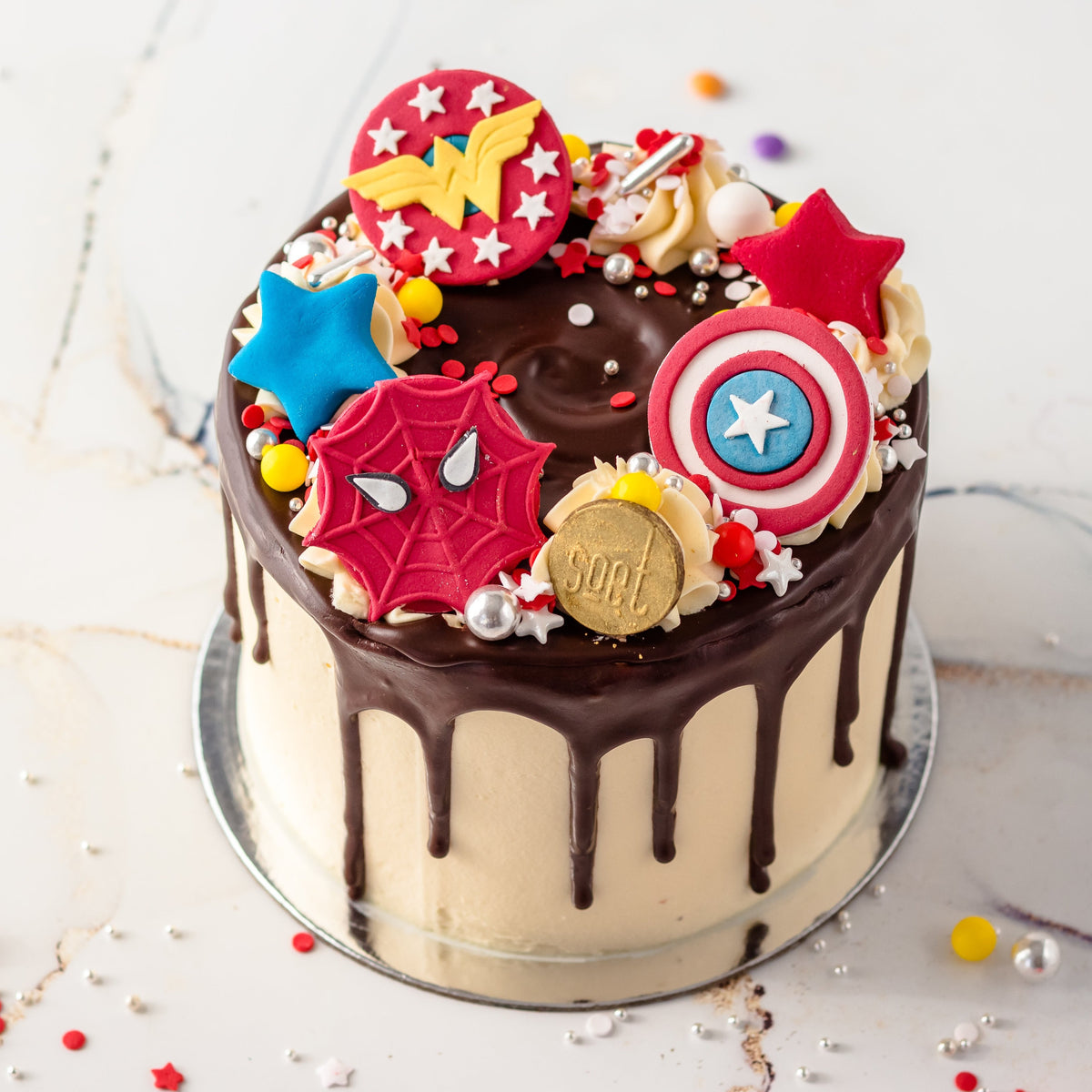 Marvel Themed Cake