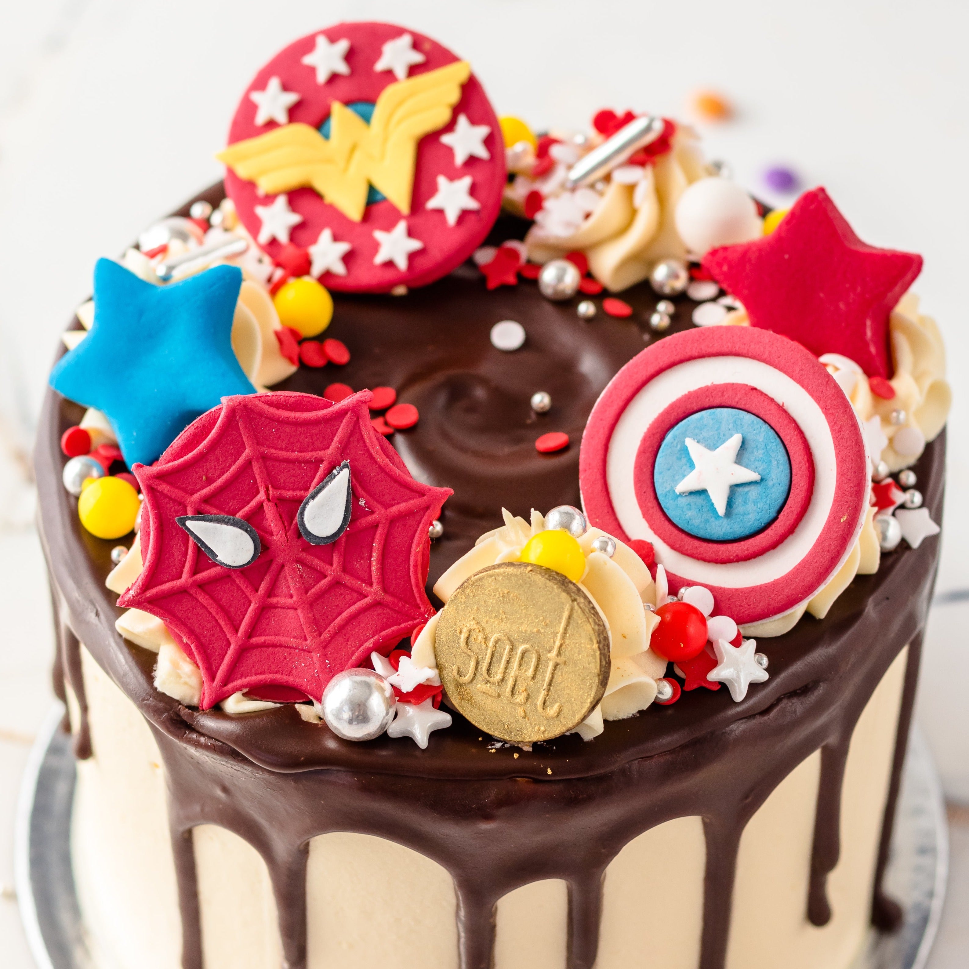 Marvel Rivals Character Cake Marvel Themed Cake - Soet Cakes
