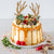 Reindeer theme Carrot Cake