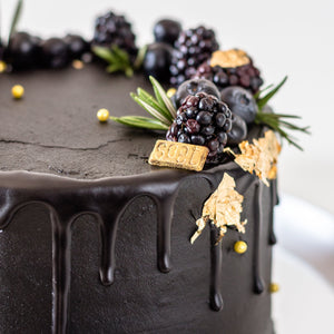 Decadent Black Moist Chocolate Cake