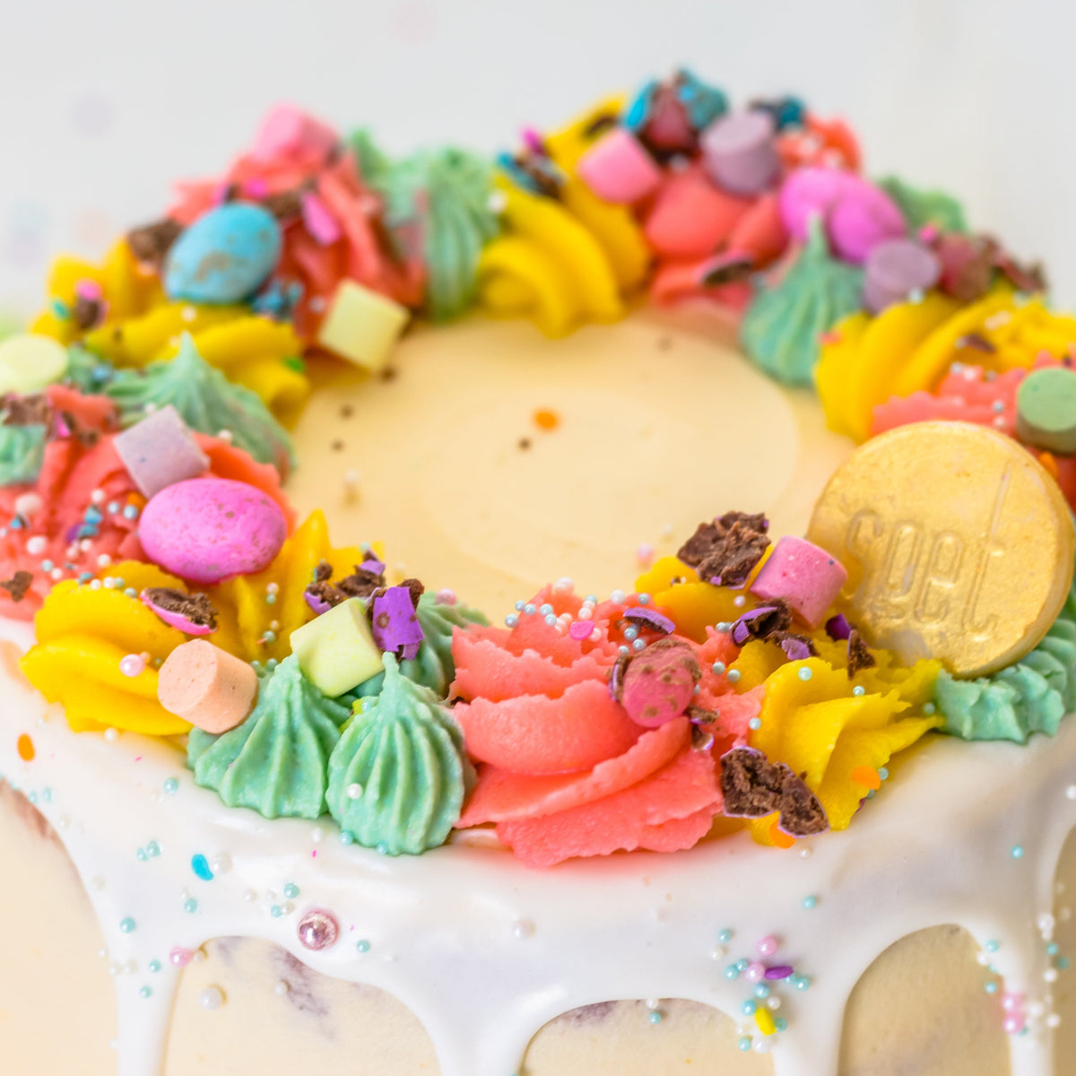 Easter Rainbow Confectionery Cake