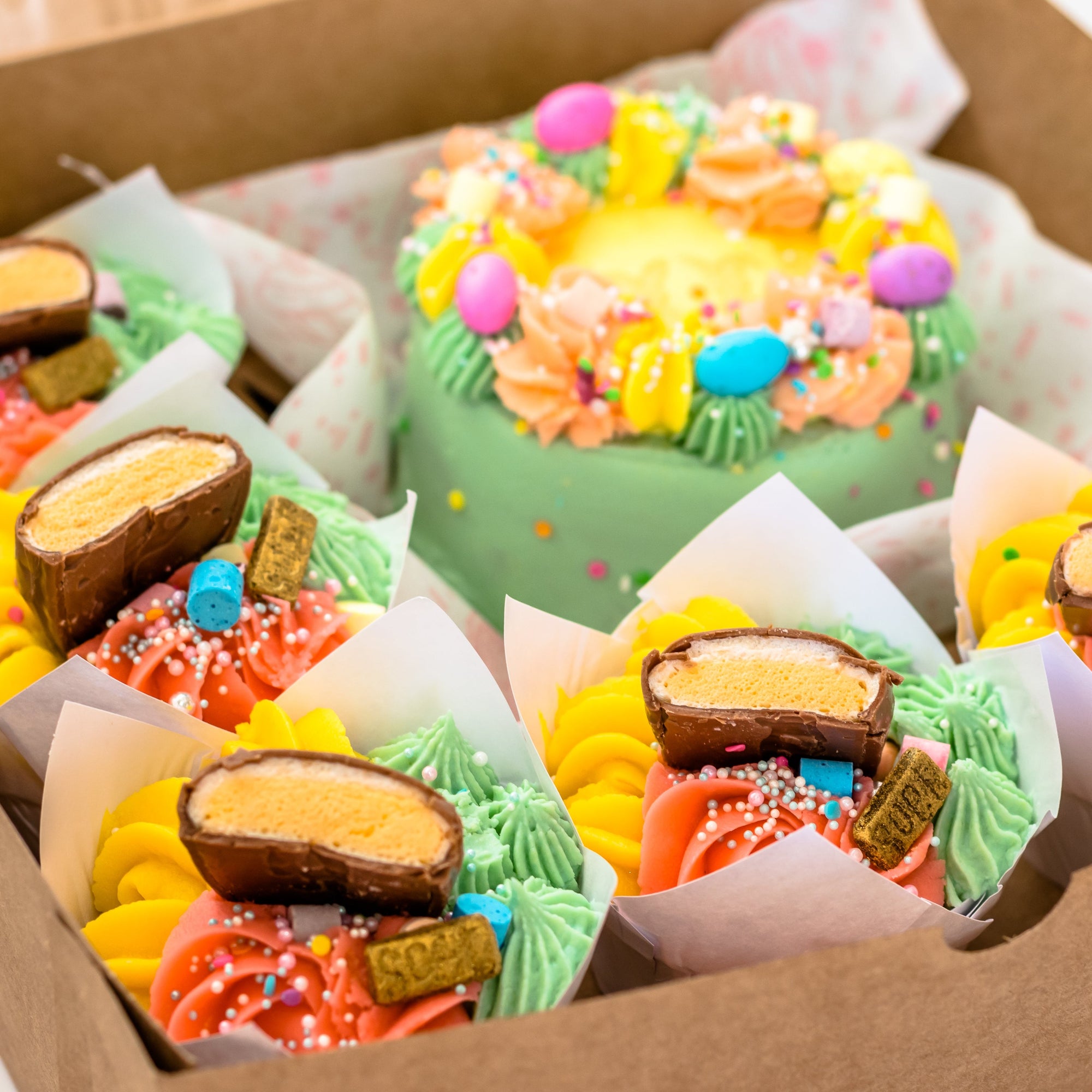 Easter Bunny Cupcake and Bento Box