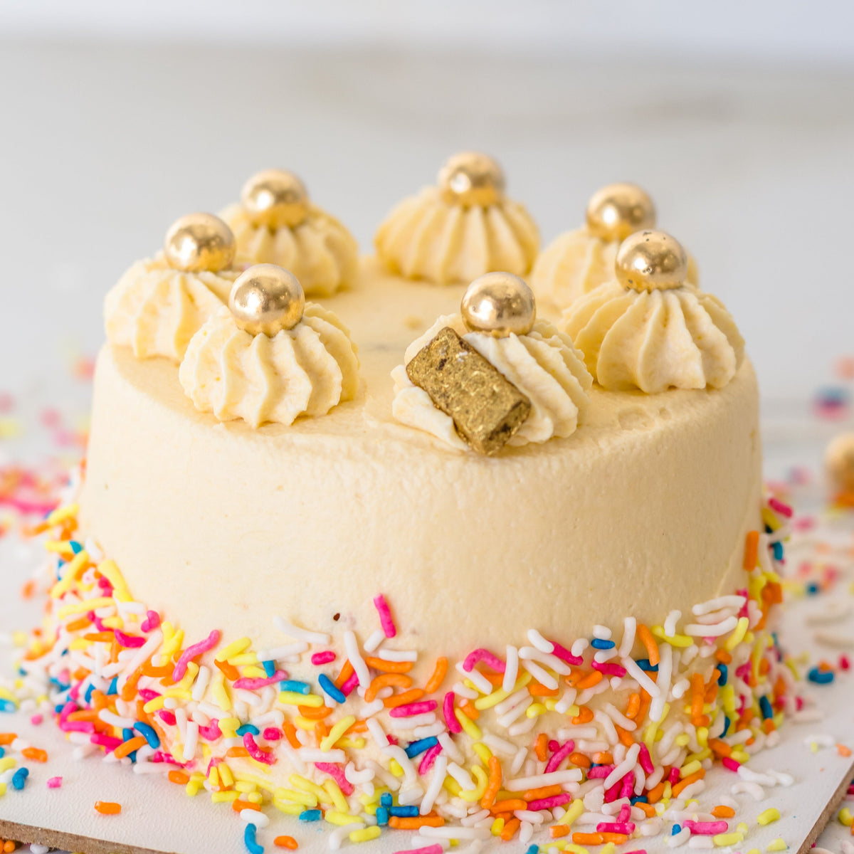 10cm Funfetti Rainbow Bento