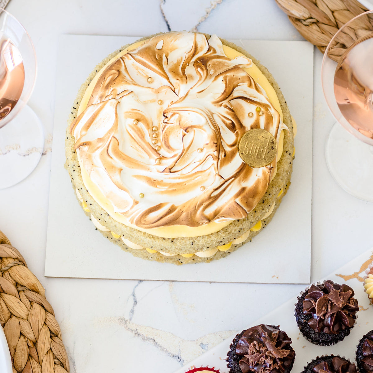 Picnic Lemon Poppy Cream cheese Cake