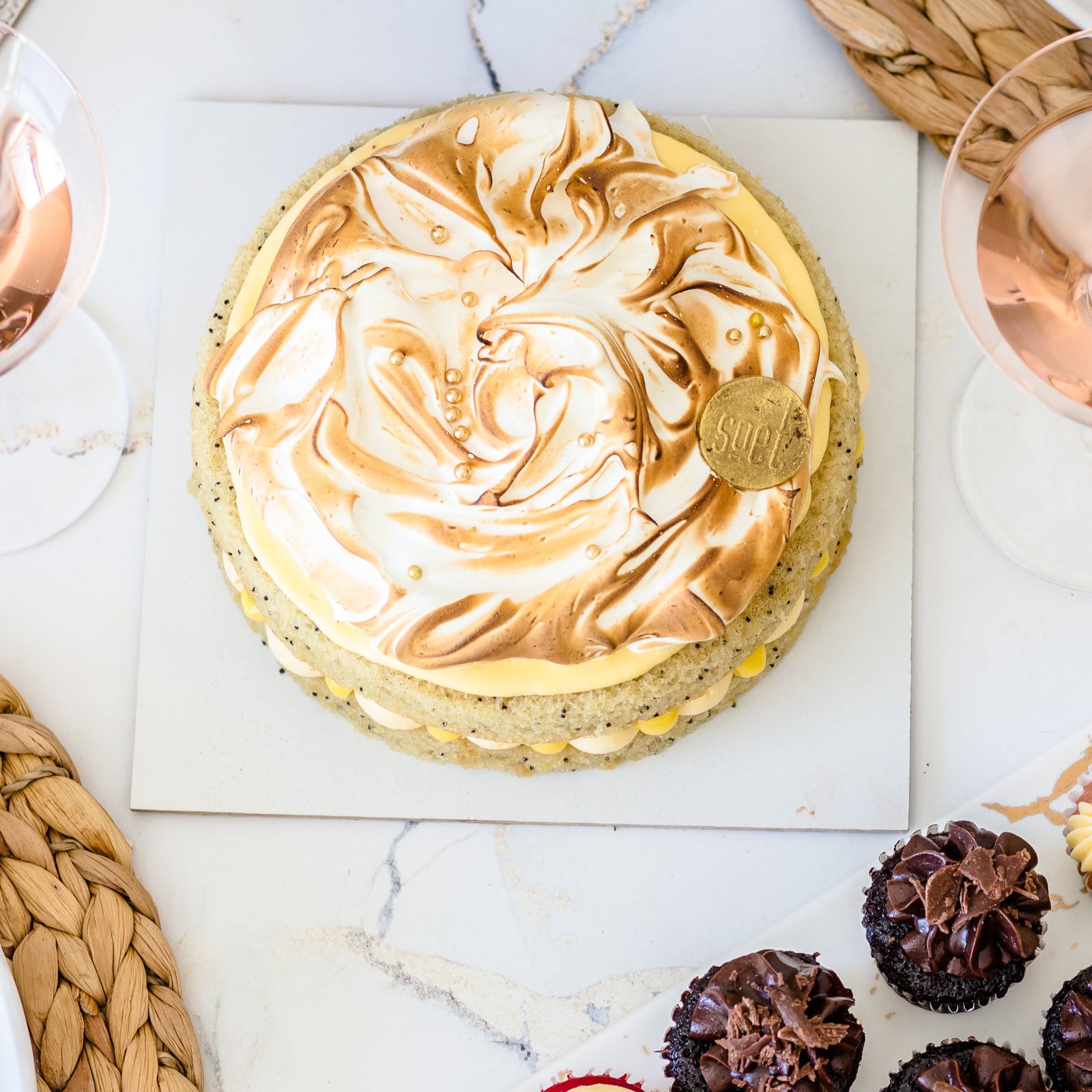 Picnic Lemon Poppy Cream cheese Cake