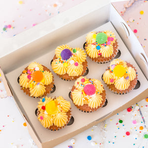 Mini Rainbow Cupcakes