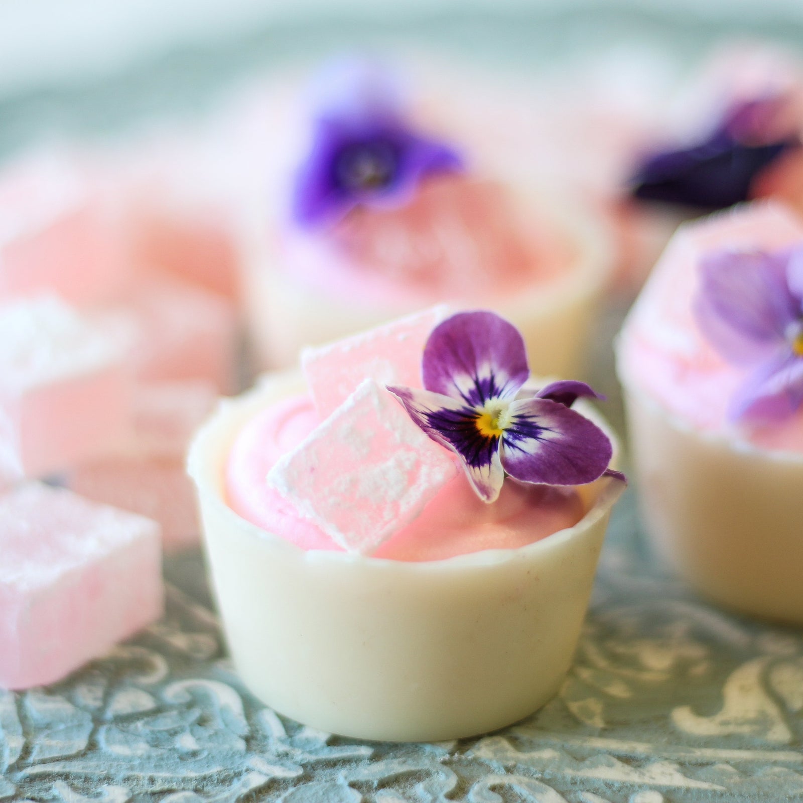 TURKISH DELIGHT MOUSSE CUPS (6)