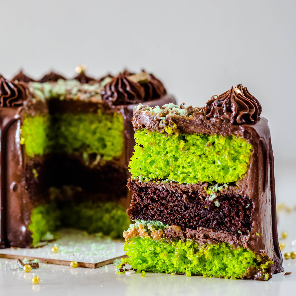 Chocolate Peppermint confectionery cake