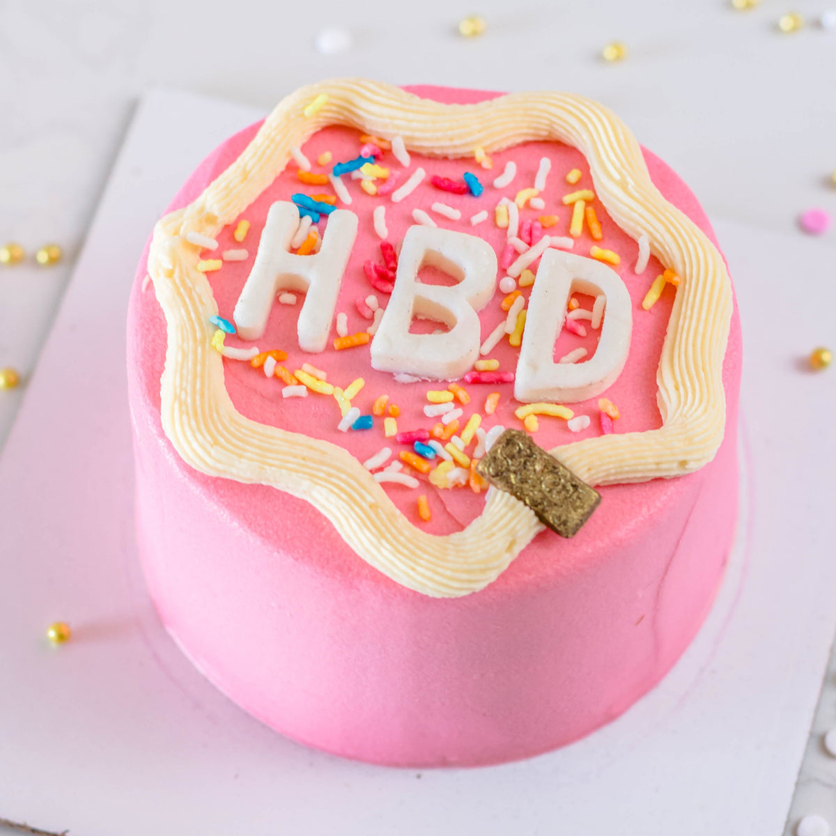 HAPPY BIRTHDAY (HBD) MINI BENTO CAKE