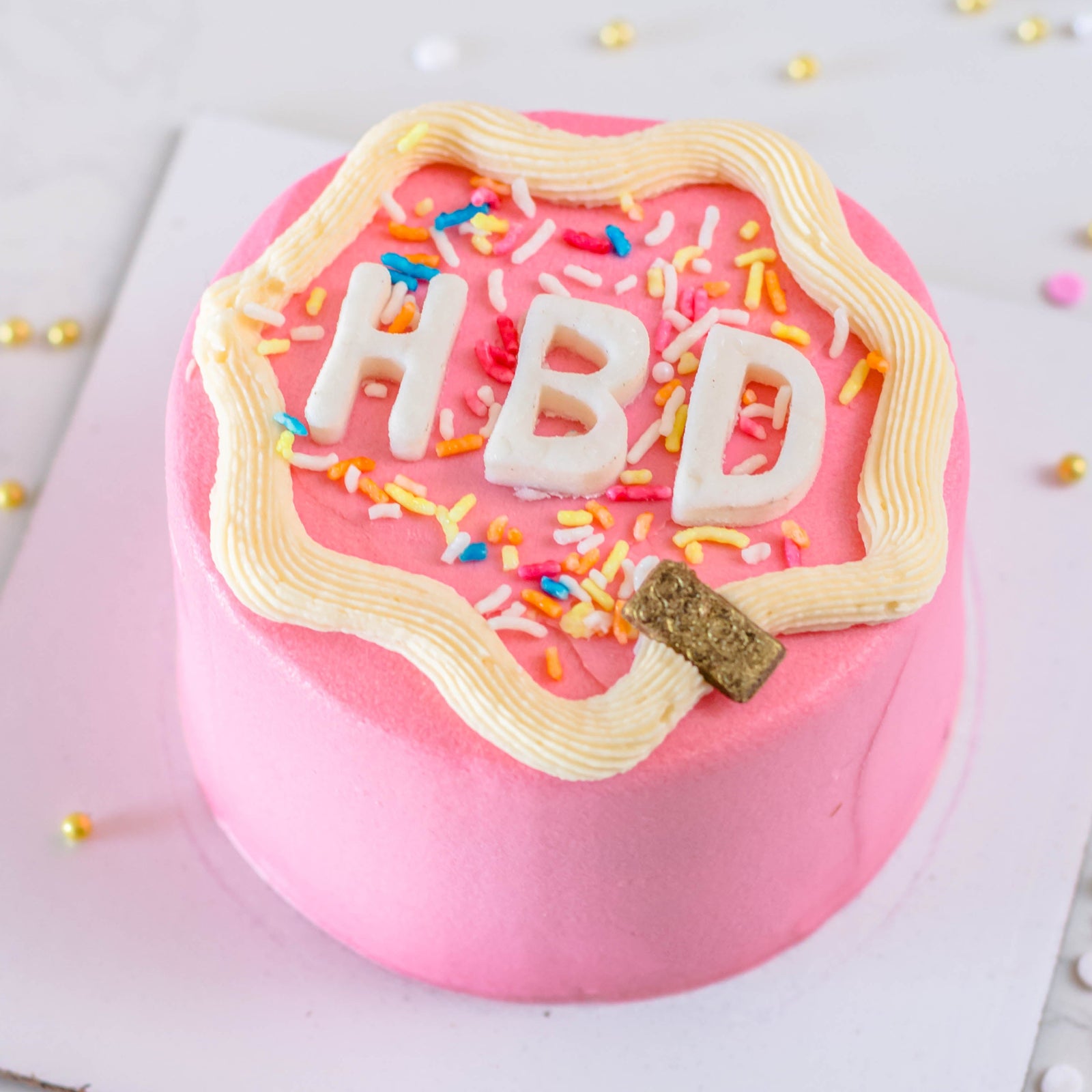 HAPPY BIRTHDAY (HBD) MINI BENTO CAKE