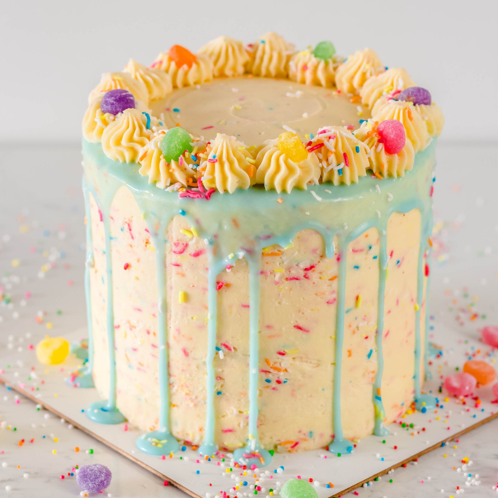"Soet Celebration" Funfetti Rainbow Cake