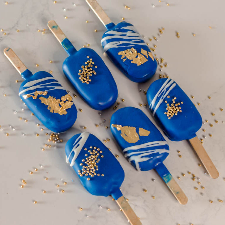 BLUE AND GOLD CAKESICLE (6)