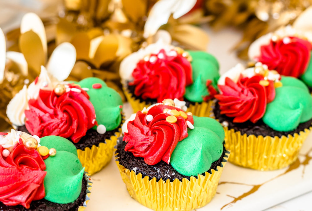 Tinsel Cupcakes
