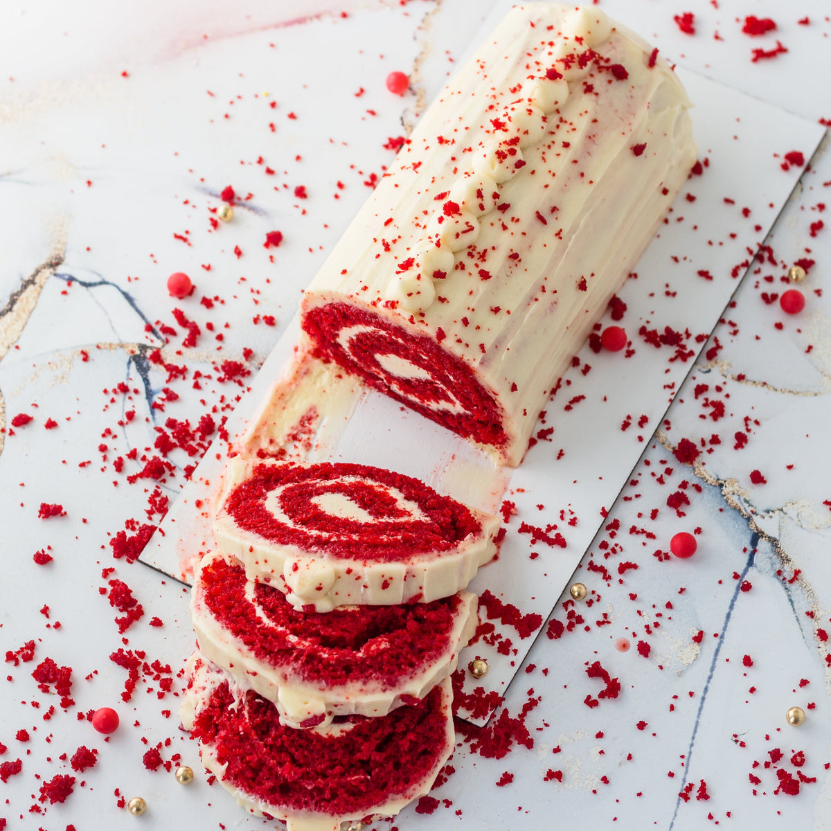 18CM RED VELVET LOG CAKE