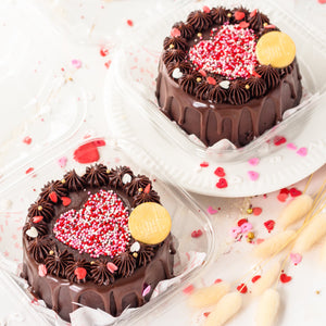 Heart Themed Chocolate bento Cake