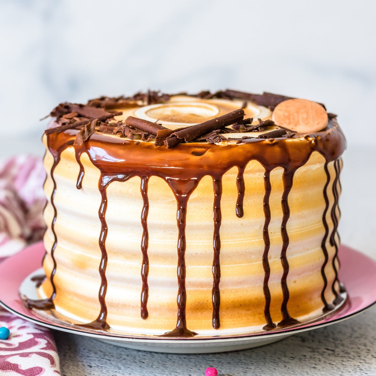 Chocolate s’mores cake